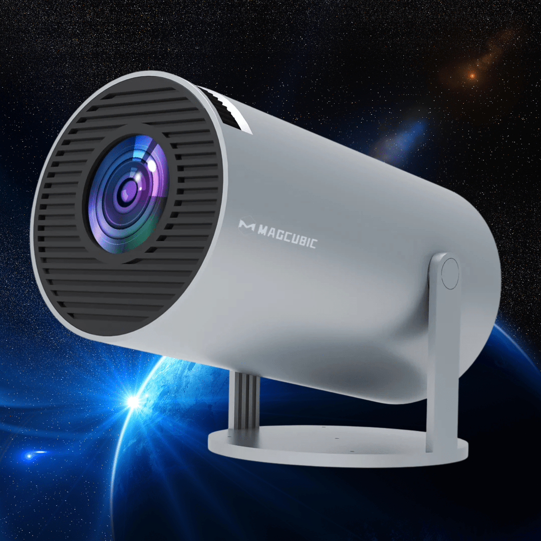 Canvanation Gris / EU Magcubic Projecteur Cinéma HY300 Pro - Portable 4K HD