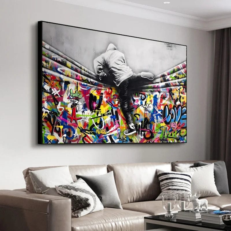 Canvanation Affiche Pop Art Salon Banksy