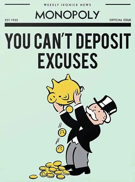 Canvanation plum / 50x70cm No Frame Affiche Alec Monopoly Motivation