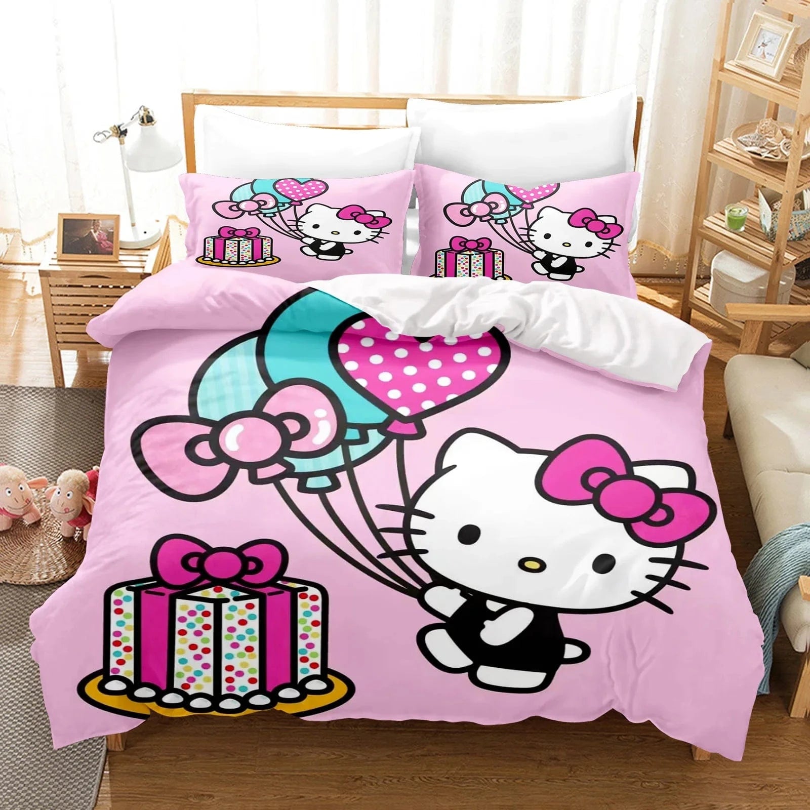 Canvanation 10 / 140X210CM Housse De Couette - Hello Kitty : Douceur et Style pour Votre Chambre !