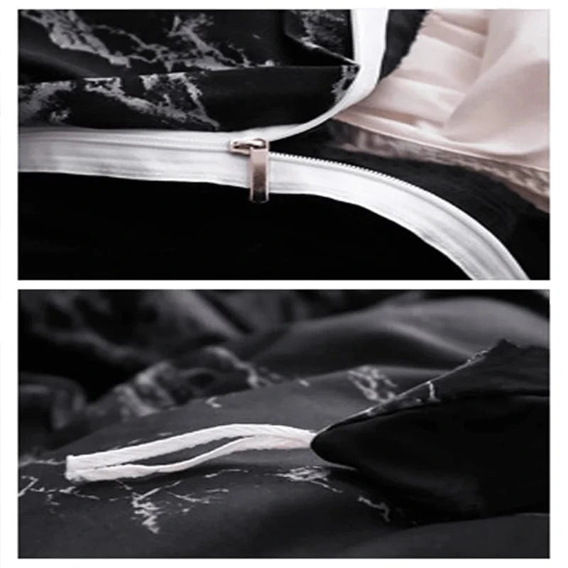 Canvanation Housse De Couette - Noir Et Blanc Imprimé