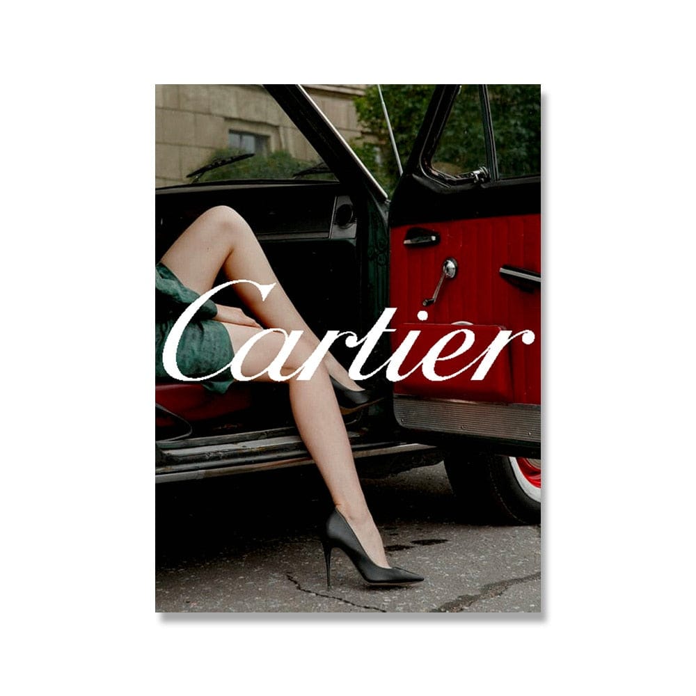 Canvanation Affiche Luxe Cartier Voiture