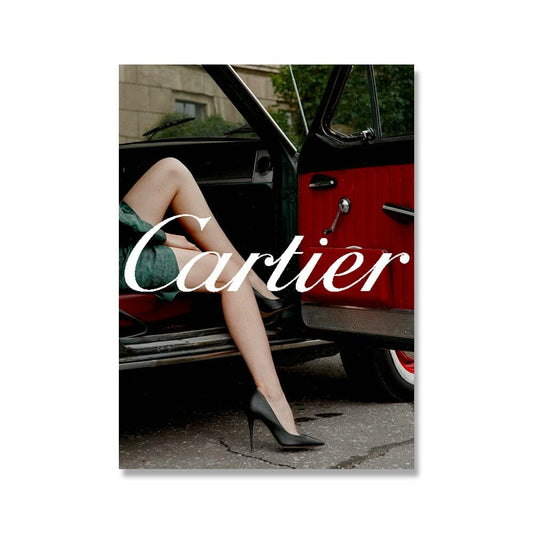 Canvanation Affiche Luxe Cartier Voiture