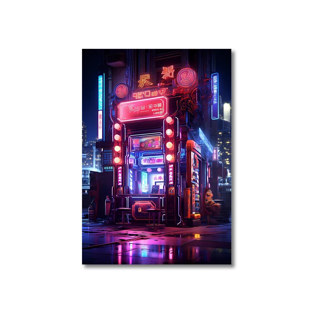 Canvanation WL-83390 / 30x40cm Affiche 80s 90s Coloré Neon Cyberpunk