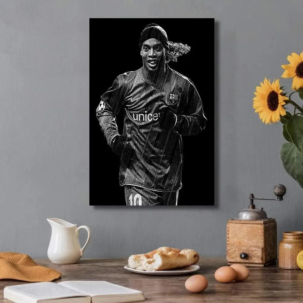 Canvanation 29 / 50x70CM Affiche Football - Ronaldinho