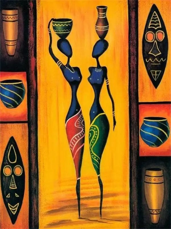 Canvanation 6 / 45x60cm Affiche Africaine Traditionnel