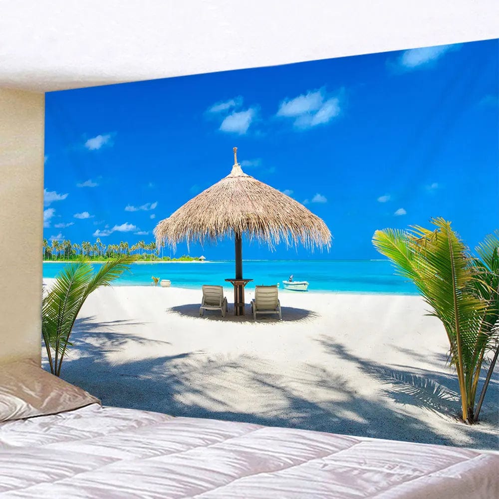 Canvanation Tapisserie Paysage Naturel de Plage