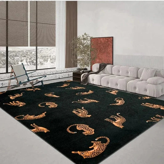 Canvanation Tapis De Chambre - Leopard Luxe