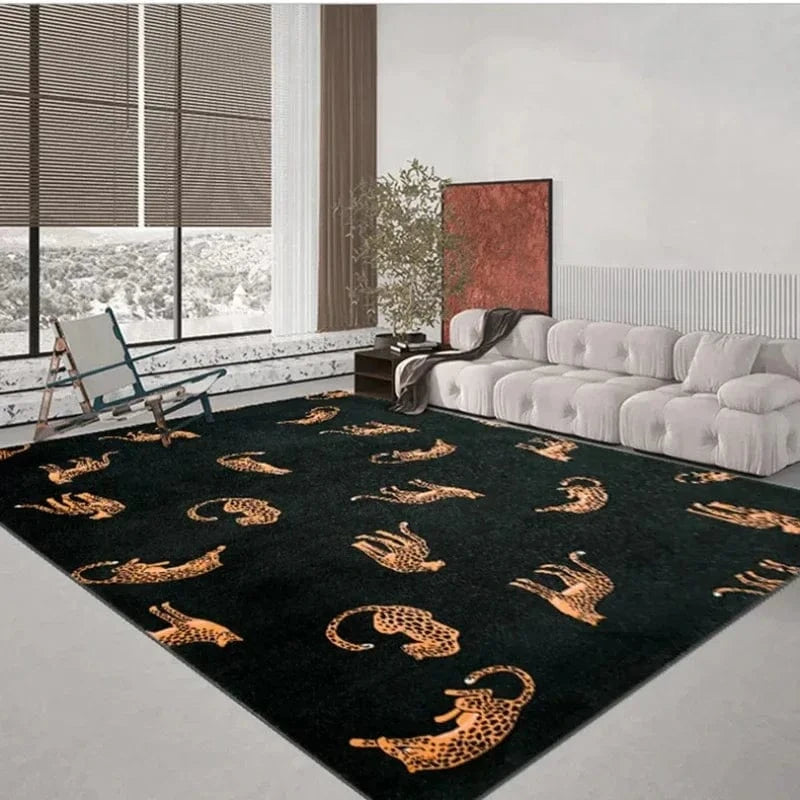 Canvanation Tapis De Chambre - Leopard Luxe