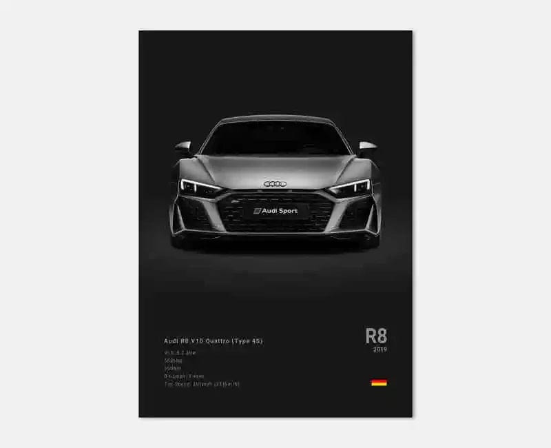 Canvanation 9 / 50x75cm Affiche Voiture Allemande Rs3 R8 C8 GTR SUV