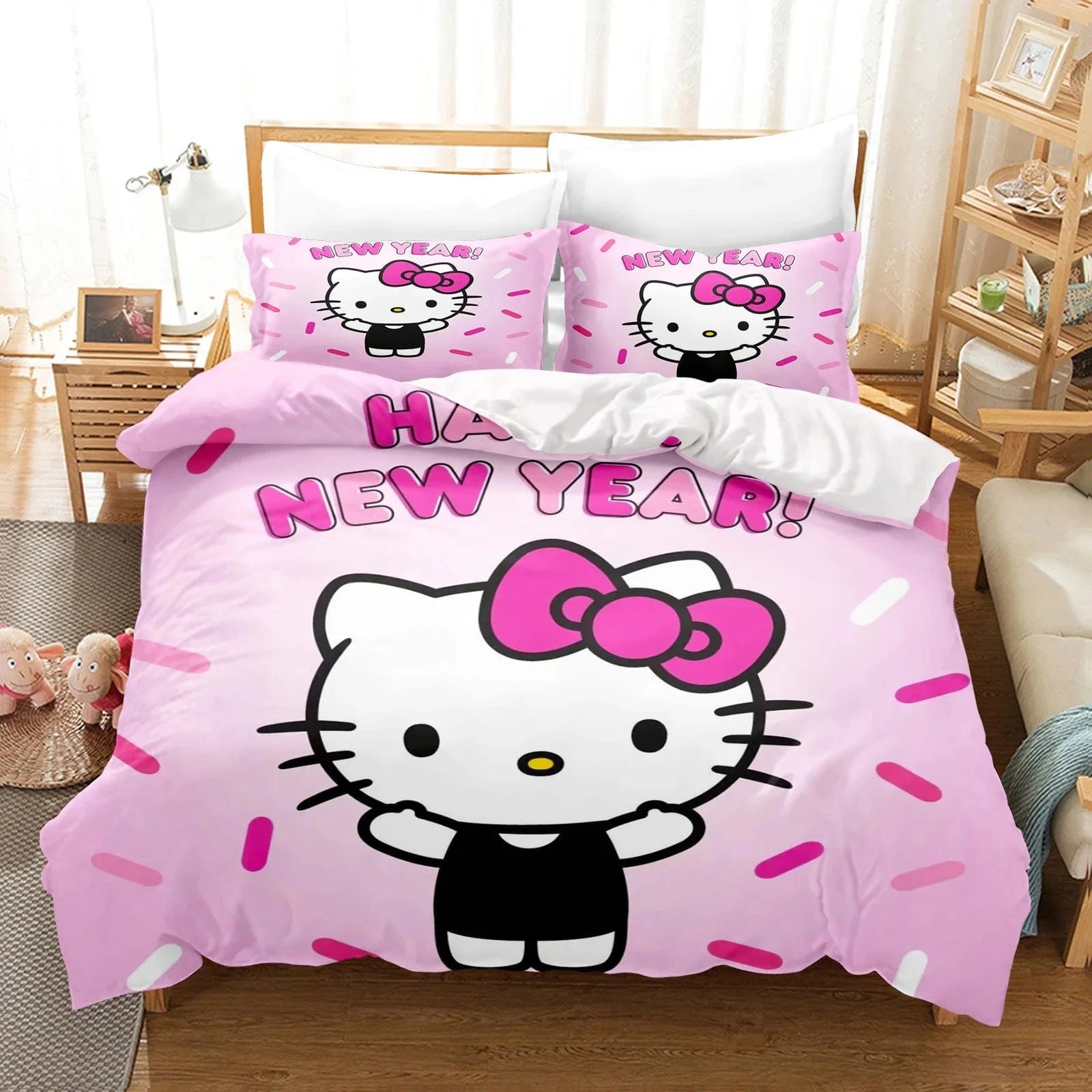 Canvanation 1 / 140X210CM Housse De Couette - Hello Kitty : Douceur et Style pour Votre Chambre !