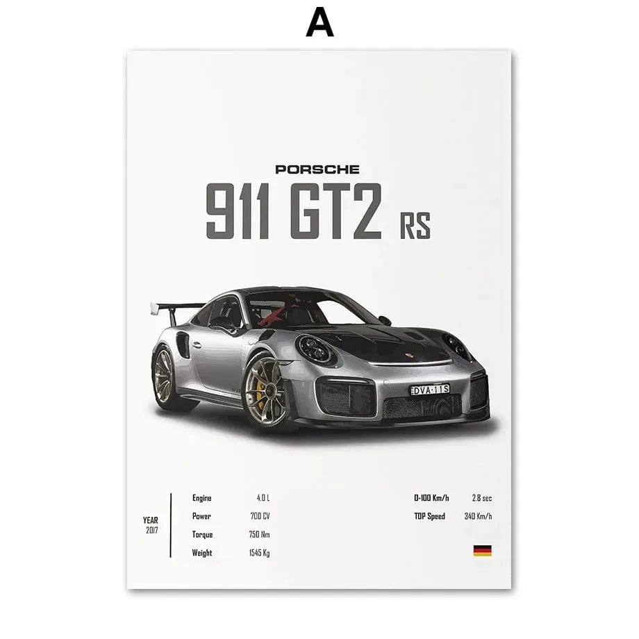 Canvanation A / 40x50cm Affiche Voiture De Sport