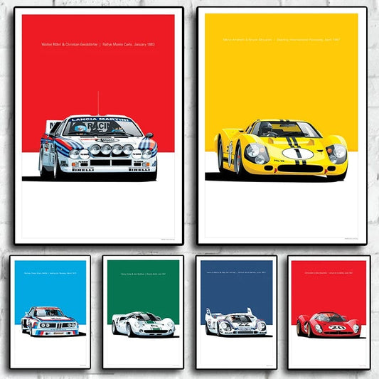 Canvanation Affiche Retro Voiture GTR