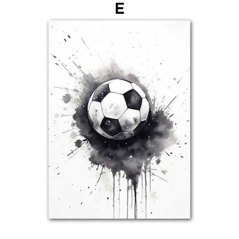 Canvanation E / 30X40cm No Framed Tableau Football Nom Personnalisé