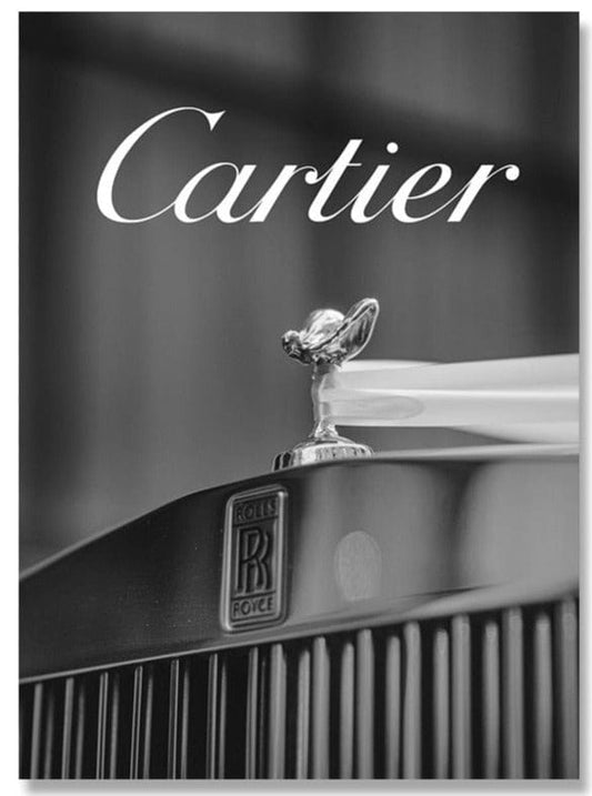Canvanation Affiche Luxe Cartier Rolls Royce