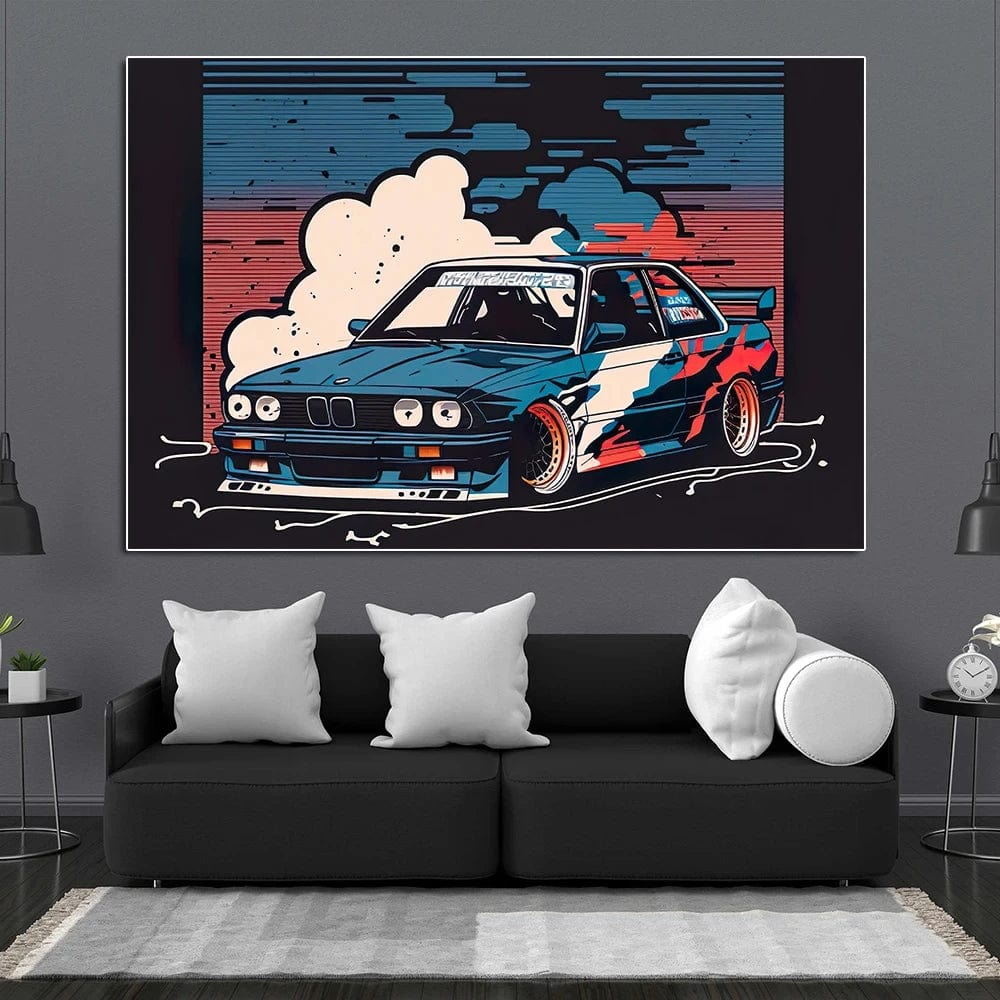 Canvanation Affiche Voiture Sport Vintage Retro