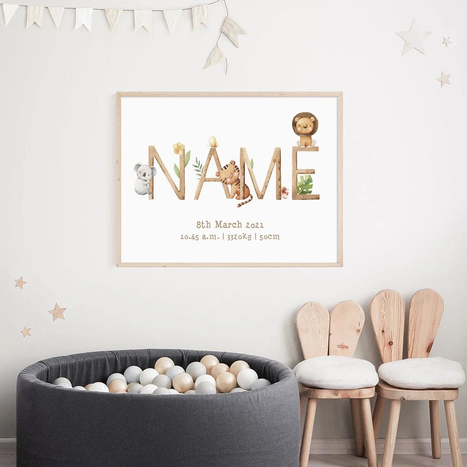 Canvanation Panneau De Chambre De Bébé Personnalisé Cartoon