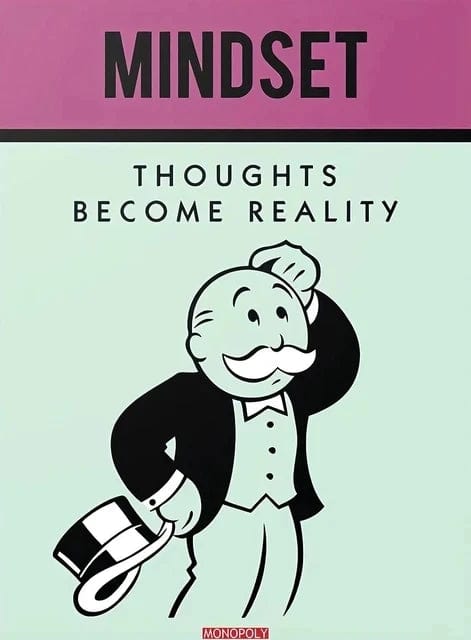 Canvanation Burgundy / 50x70cm No Frame Affiche Alec Monopoly Motivation