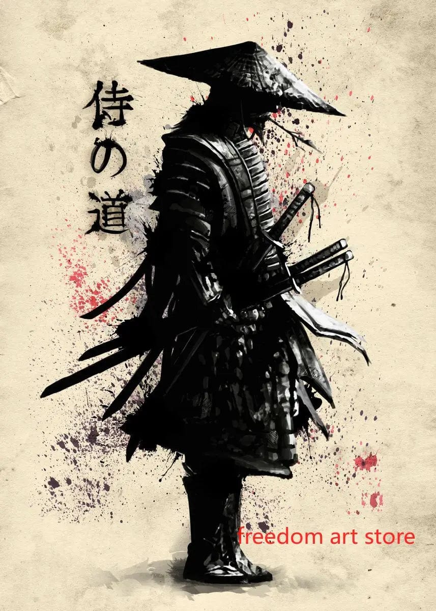 Canvanation 2 / 40X60cm Poster D'art Japonais Geisha Samurai