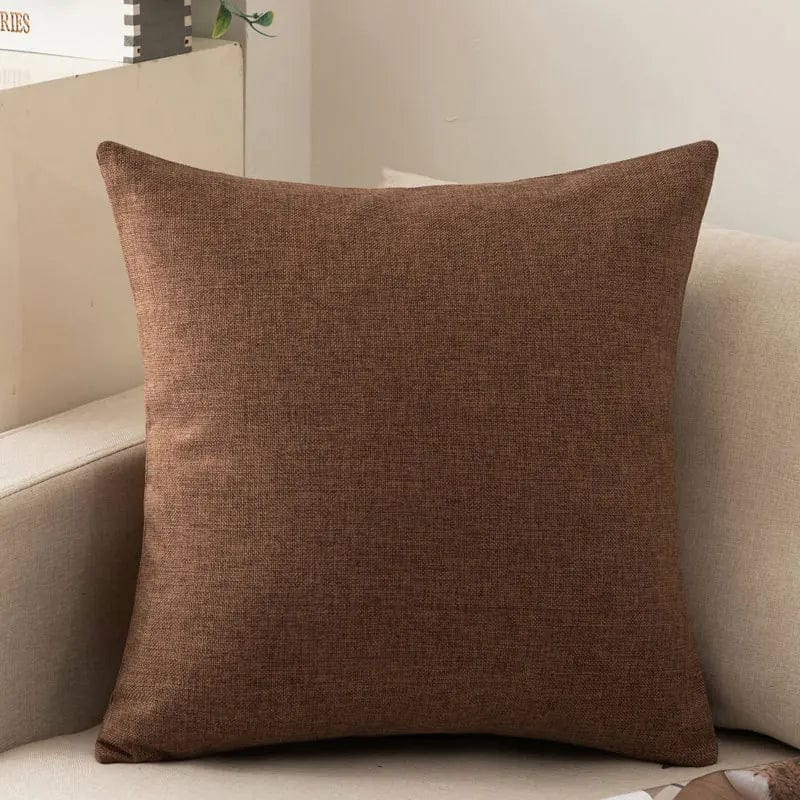 Canvanation Marron / 50x50cm Coussin Scandinave – Élégance et Confort