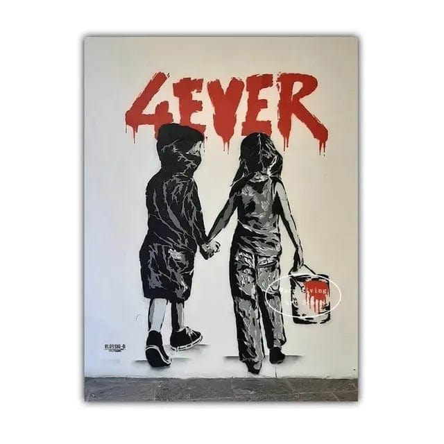 Canvanation 26 / 40x60cm Affiche Banksy Street Art Chambre