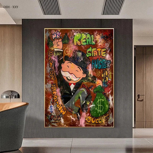 Canvanation Affiche Monopoly Vintage Pop Art
