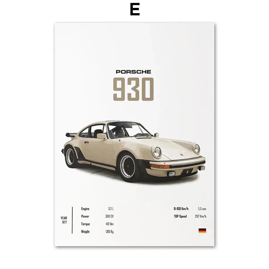 Canvanation E / 50x70cm Affiche Voiture De Sport