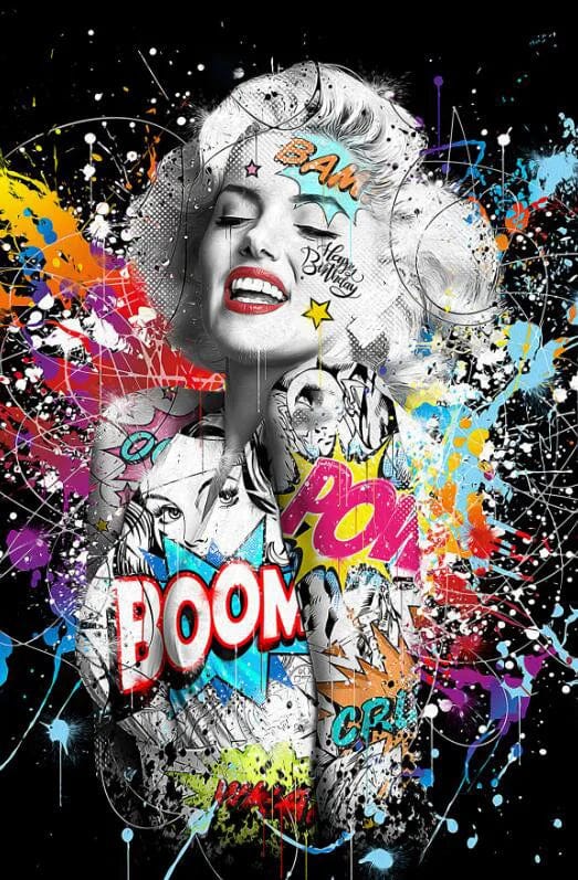 Canvanation PF 2766 / 60X90cm Sans Cadre Poster Street Art Femme Tatouage