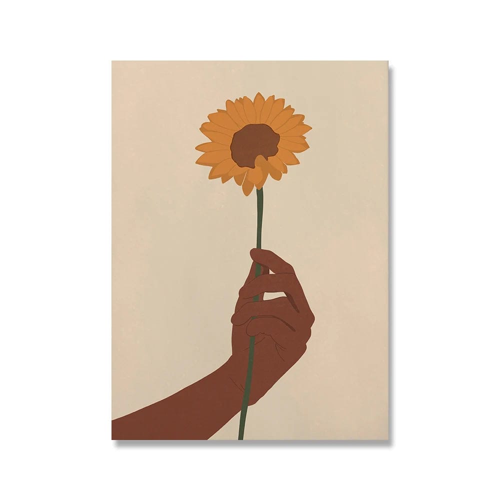 Canvanation 3 / 20x30cm Affiche Femme Africaine Fleurs