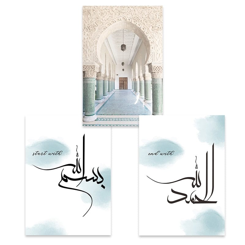 Canvanation 50x70cm / SET  B Affiche Musulmans Divin