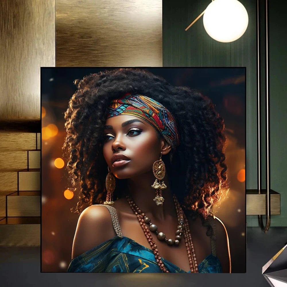 Canvanation Affiche Femme Africaine Tribu