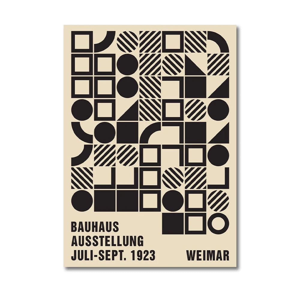 Canvanation Affiche Peinture Moderne Bauhaus