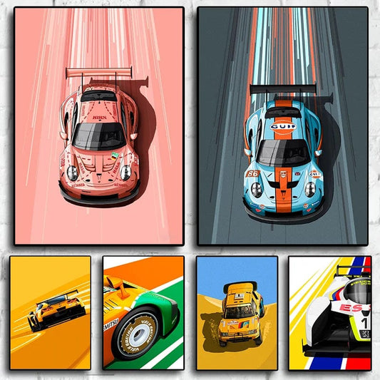 Canvanation Affiche Voiture Sport Course Formule