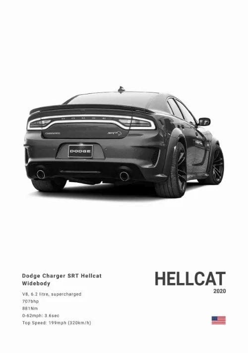 Canvanation 2 / 20X30cm Affiche Voiture Demon Trx Hellcat Charger