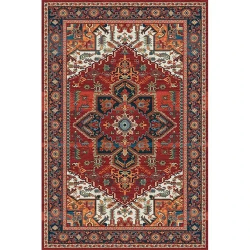 Canvanation Lint-free13 / 120x160cm 47x63in Tapis Berbère rectangulaire rétro moderne – Impression 3D, antidérapant & absorbant