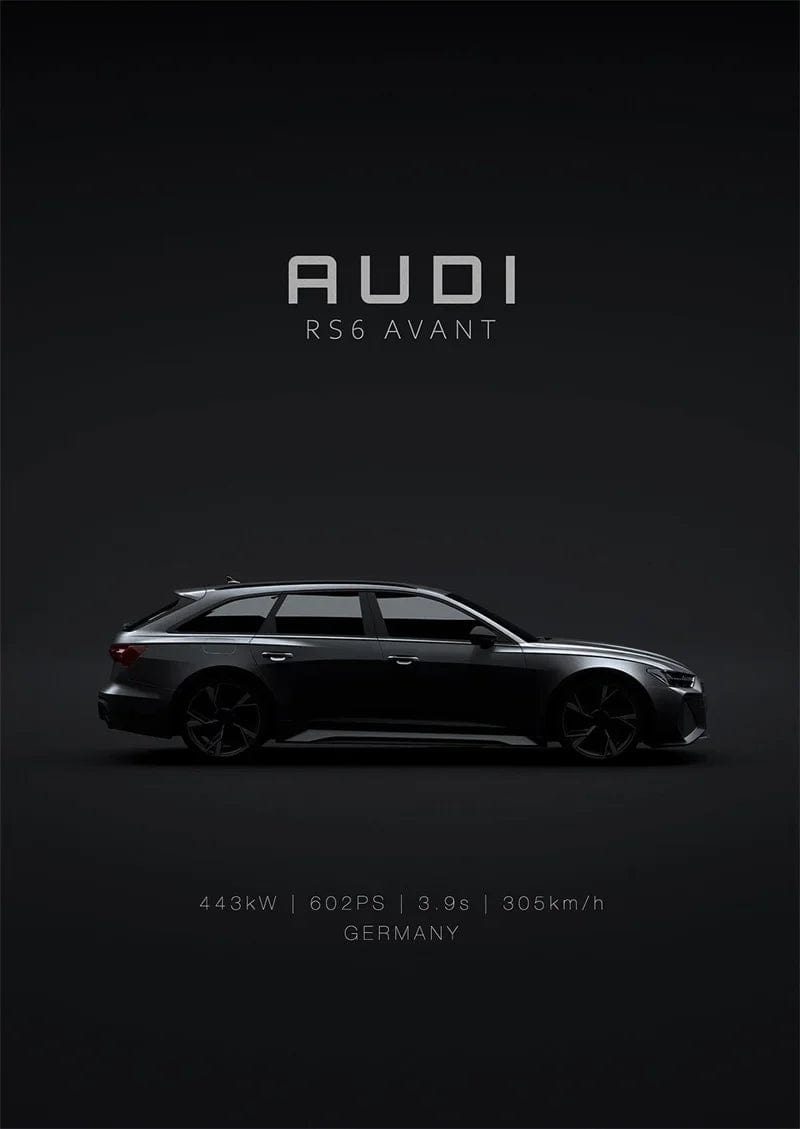 Canvanation 7 / 20X30cm Affiche Voiture Luxe Sport Audi Mercedes Mclaren Dodge Nissan
