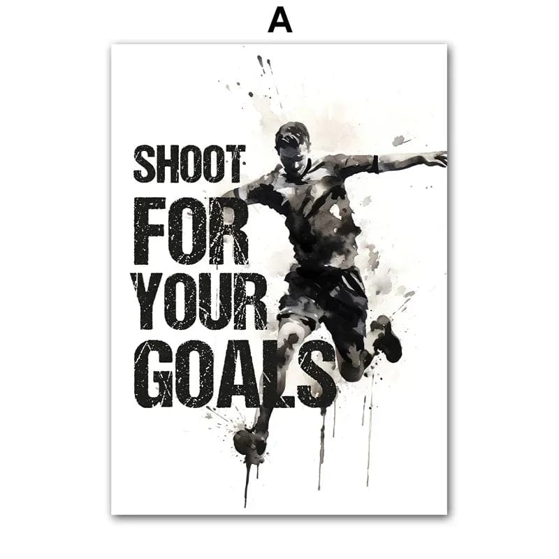 Canvanation A / 30X40cm No Framed Tableau Football Nom Personnalisé