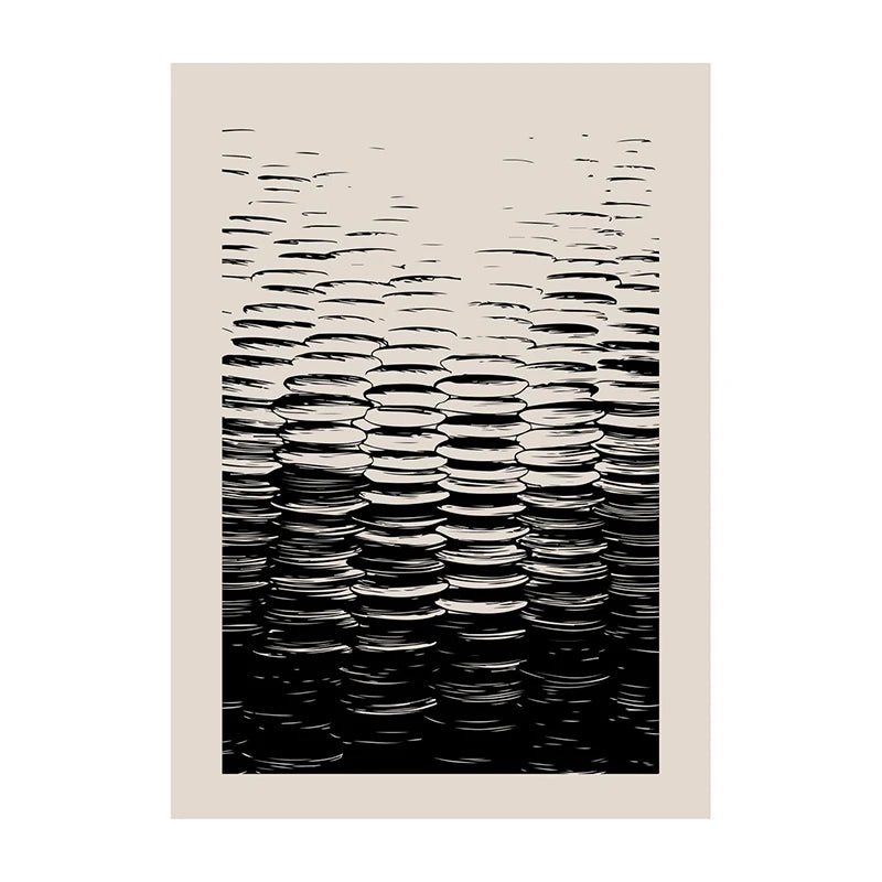 Affiche Abstrait Japonais