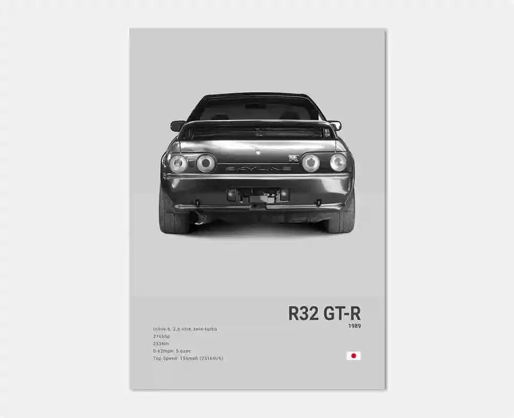 Canvanation 20 / 40x60cm Affiche Voiture Pop Noir Et Blanc Japon