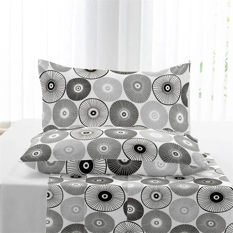 Canvanation Housse De Couette - Gris Et Blanc