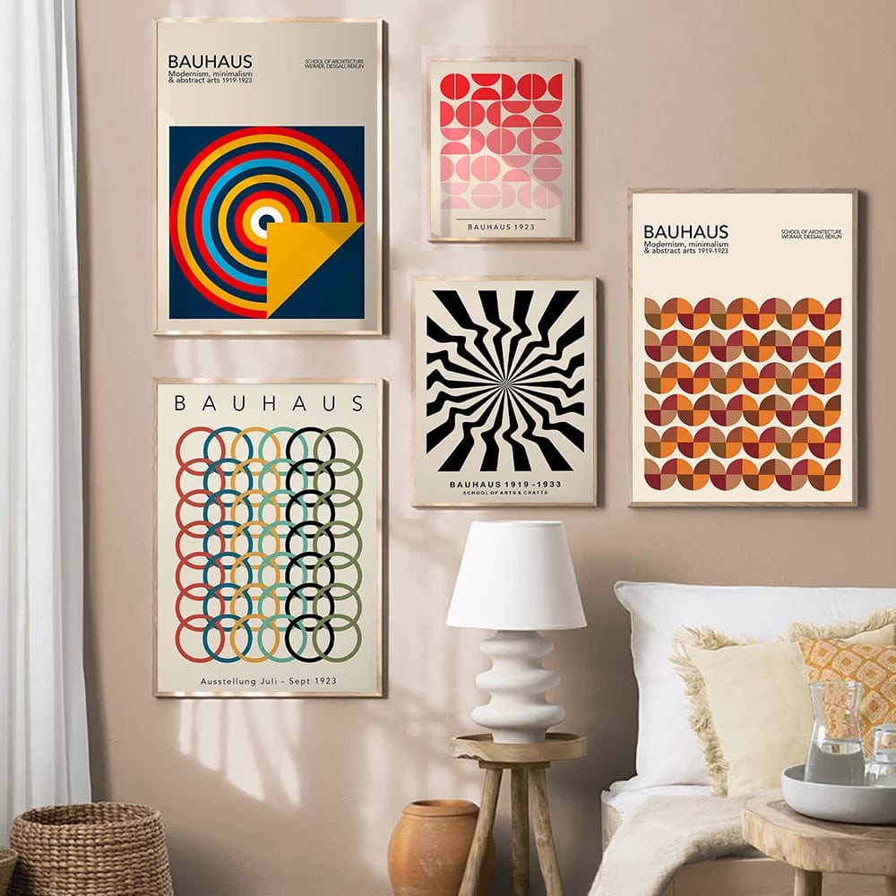 Canvanation Affiche Moderne Salon Bauhaus