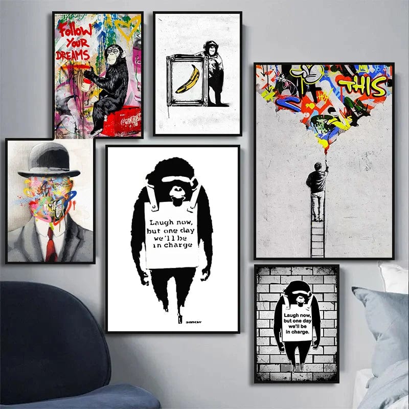 Canvanation Affiche Banksy Street Art Chambre