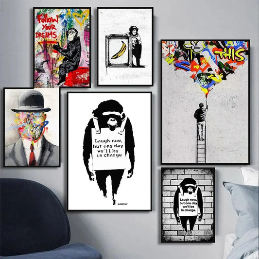 Canvanation Affiche Banksy Street Art Chambre