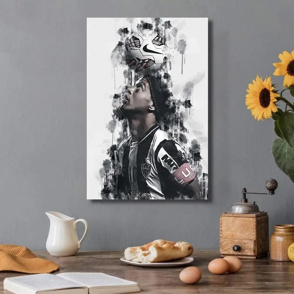 Canvanation 19 / 40x60CM Affiche Football - Ronaldinho