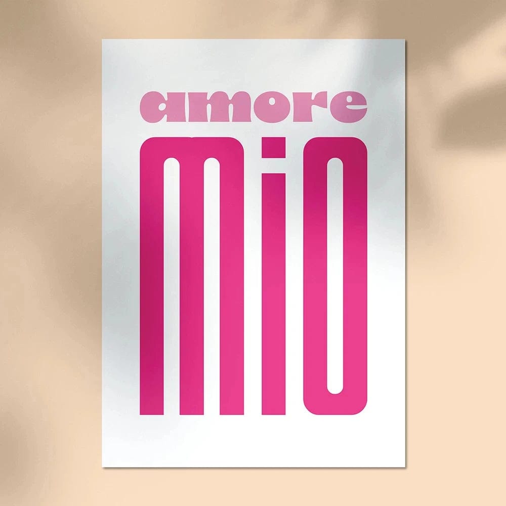 Canvanation 29 / 20x30cm Affiche Citation Ciao Amore Espagnol