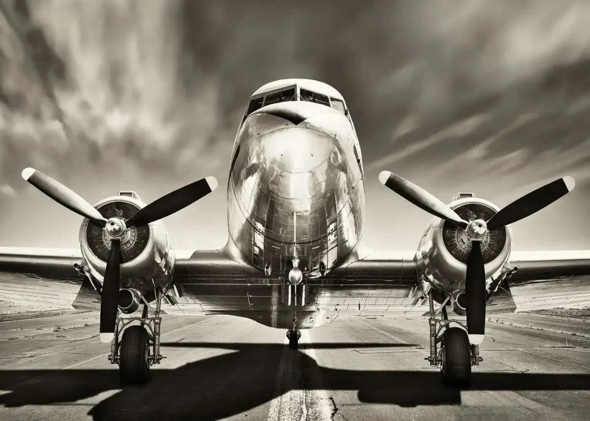 Canvanation 11 / 50x70cm Affiche Poster Avion Vintage