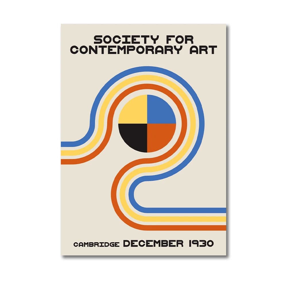 Canvanation Affiche Peinture Moderne Bauhaus