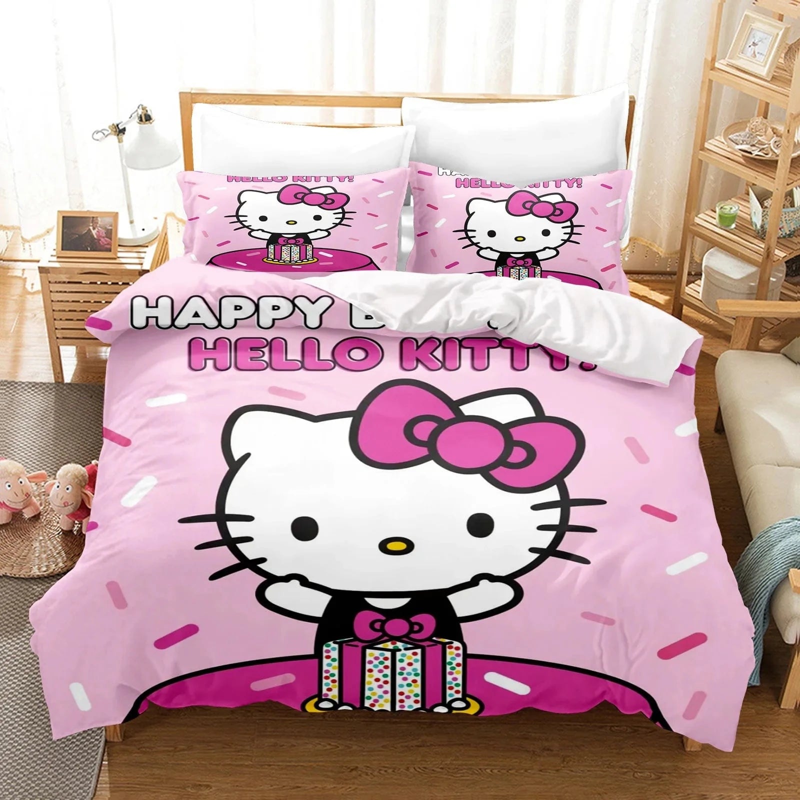Canvanation 14 / 140X210CM Housse De Couette - Hello Kitty : Douceur et Style pour Votre Chambre !