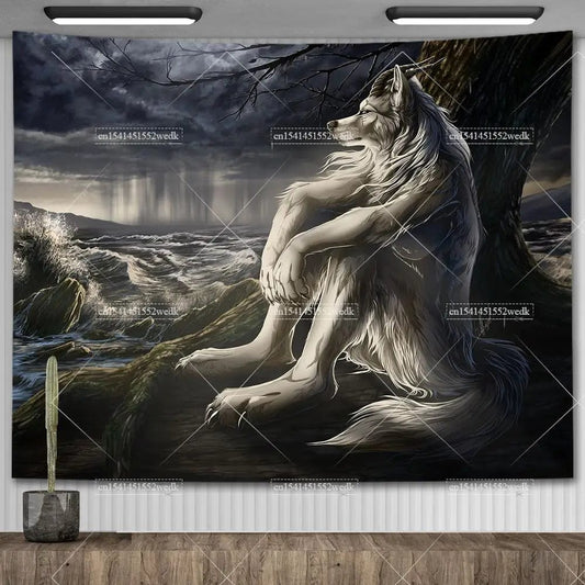 Canvanation AGT8635 / 230X150CM Tapisserie - loup