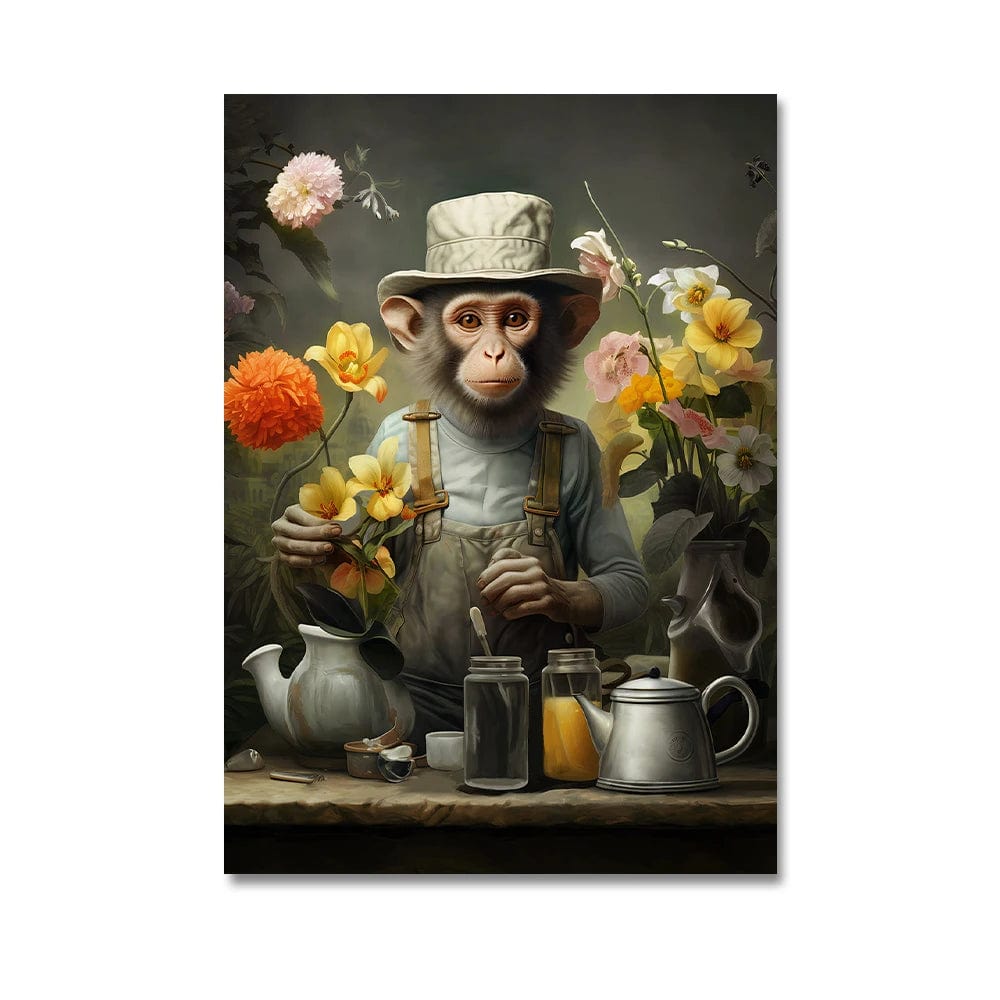 Canvanation PC 83494 / 40x50cm Affiche Singe Gorille Costume